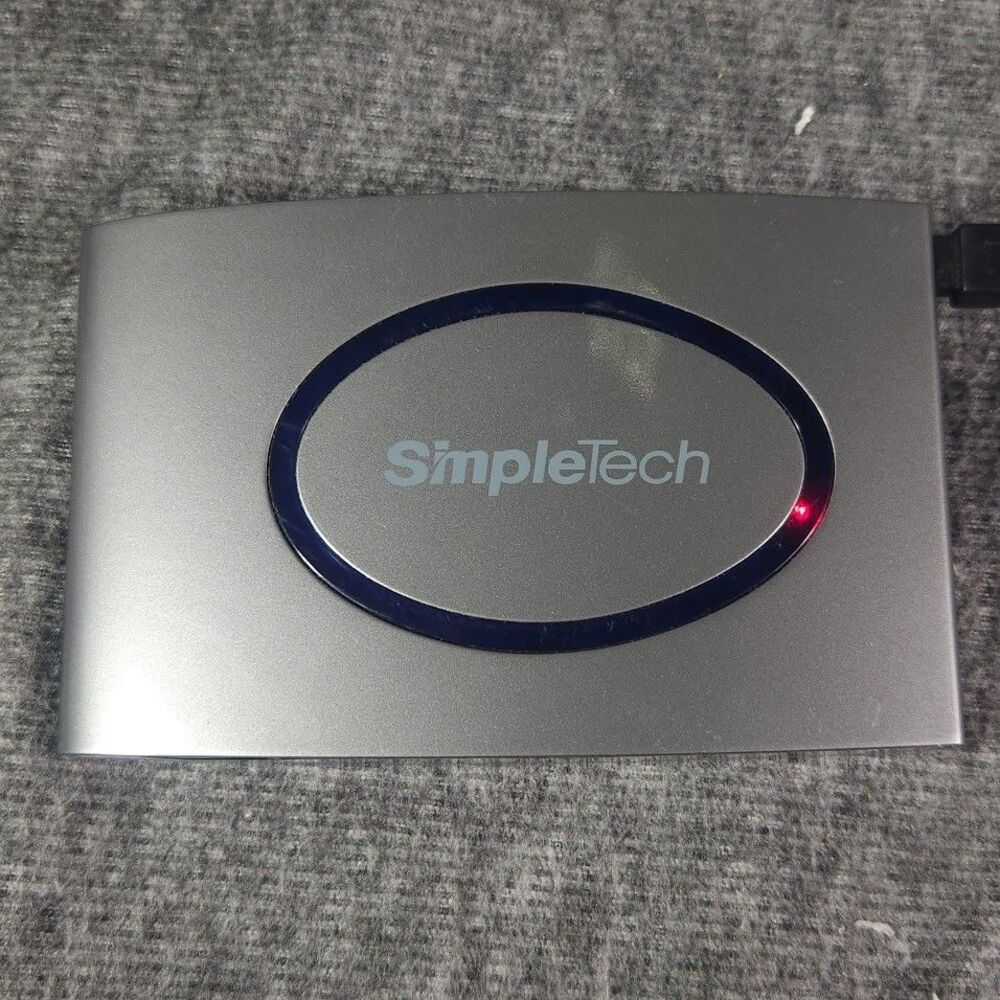 SimpleTech 75gb USB 2.0 External Hard Drive Tested Working